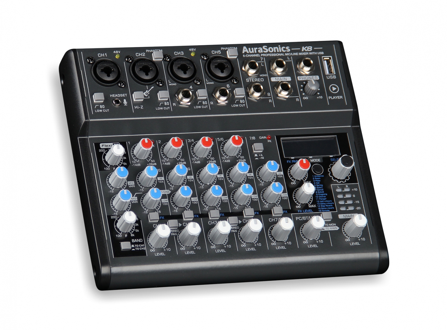 AuraSonics K8 компактный микшерный пульт в Ингушетии