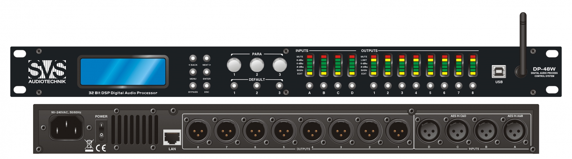 SVS Audiotechnik DP-48W Цифровой процессор: 4 входа 8 выходов в Ингушетии