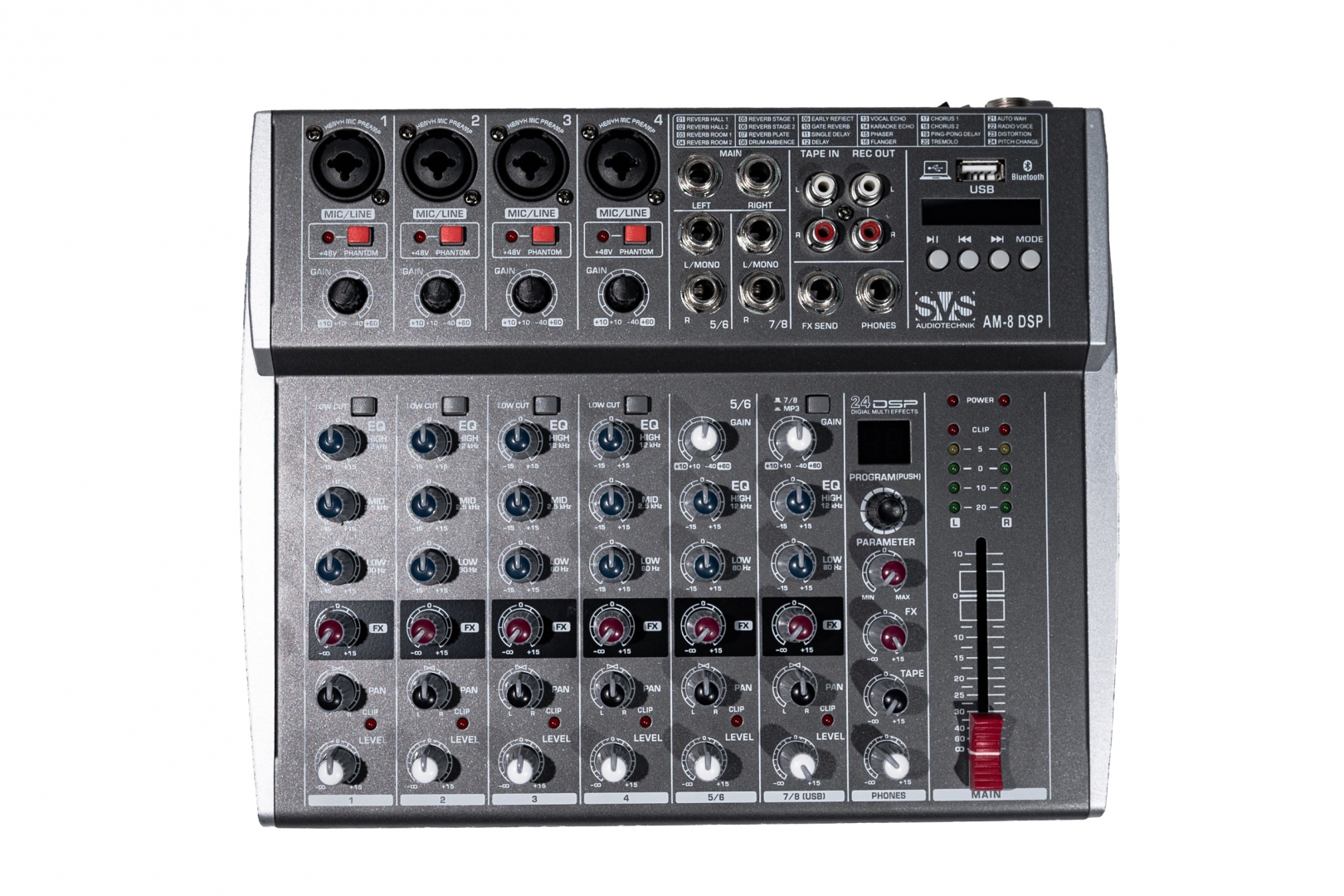 SVS Audiotechnik mixers AM-8 DSP Микшерный пульт аналоговый, 8-канальный в Ингушетии